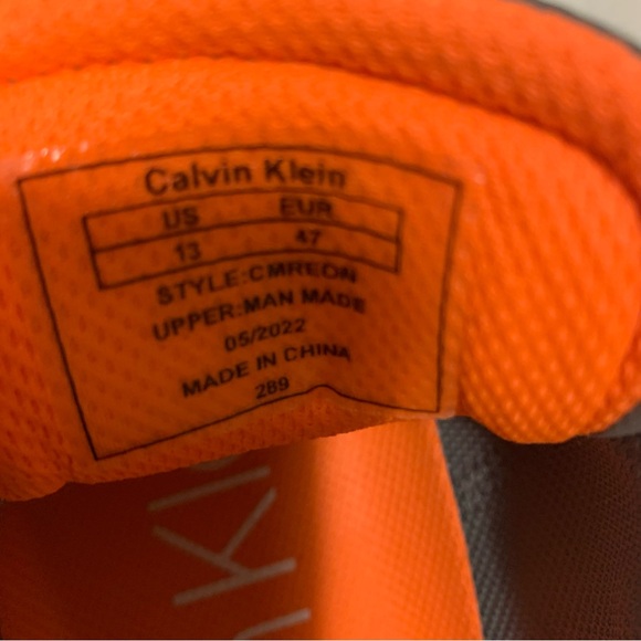 NWT Calvin Klein Reon Sneakers Dark Gray Suede, Size 13 Men’s New, Never worn. - Picture 5 of 8